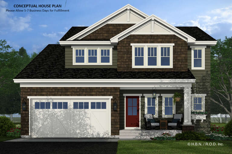 House Plan House Plan #33195 Front Elevation 