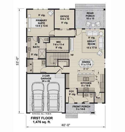 Main Floor  for House Plan #098-00589