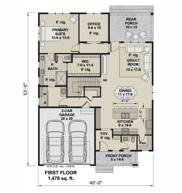 House Plan House Plan #33195 Drawing 1