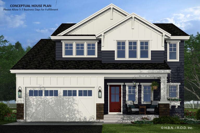 House Plan House Plan #33196 Front Elevation 