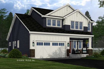Craftsman House Plan #098-00590 Elevation Photo