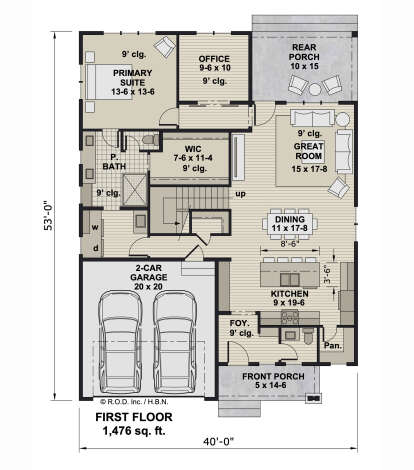 Main Floor  for House Plan #098-00590