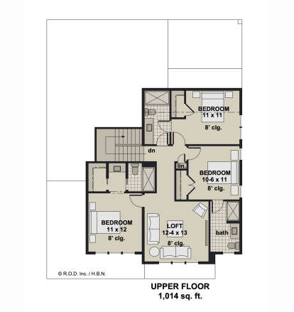 Second Floor for House Plan #098-00590