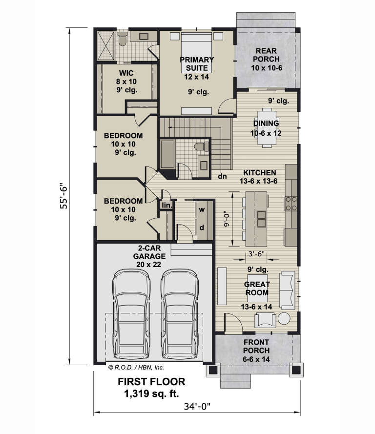 House Plan House Plan #33197 Drawing 1