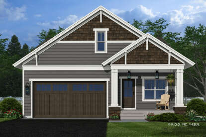 Craftsman House Plan #098-00592 Elevation Photo
