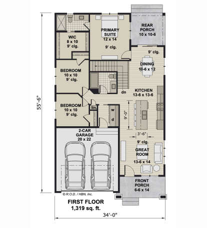Main Floor  for House Plan #098-00592