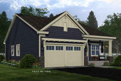 Craftsman House Plan #098-00593 Elevation Photo