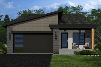 Modern House Plan #098-00594 Elevation Photo