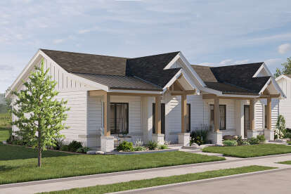 Modern Farmhouse House Plan #963-01146 Elevation Photo