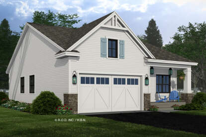 Modern Farmhouse House Plan #098-00595 Elevation Photo