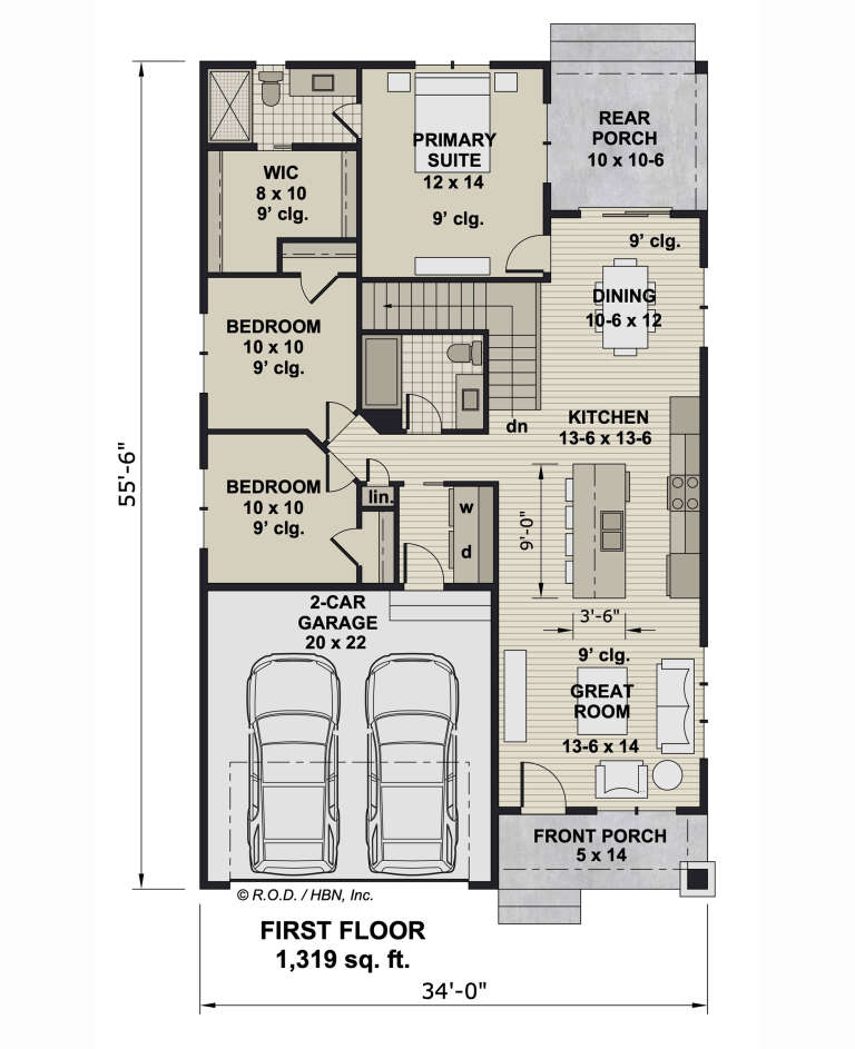 House Plan House Plan #33202 Drawing 1