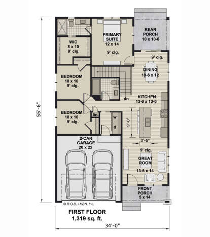 Main Floor  for House Plan #098-00596