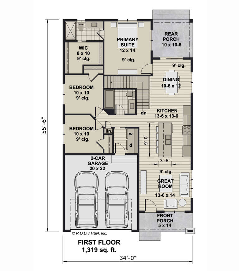 House Plan House Plan #33203 Drawing 1