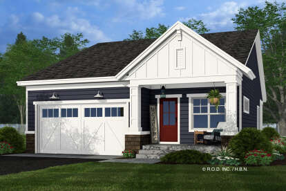 Craftsman House Plan #098-00597 Elevation Photo