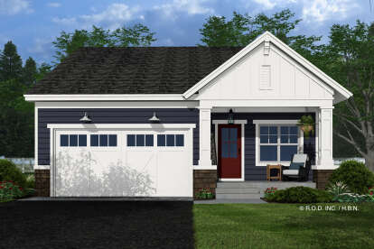 Craftsman House Plan #098-00597 Elevation Photo