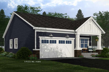 Craftsman House Plan #098-00597 Elevation Photo