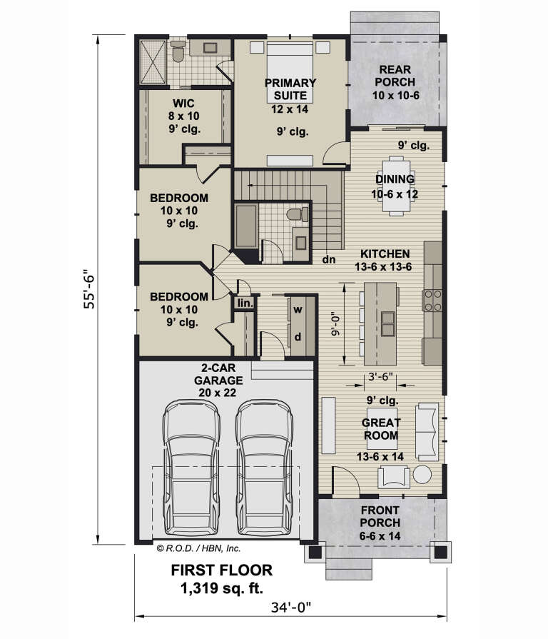 House Plan House Plan #33204 Drawing 1
