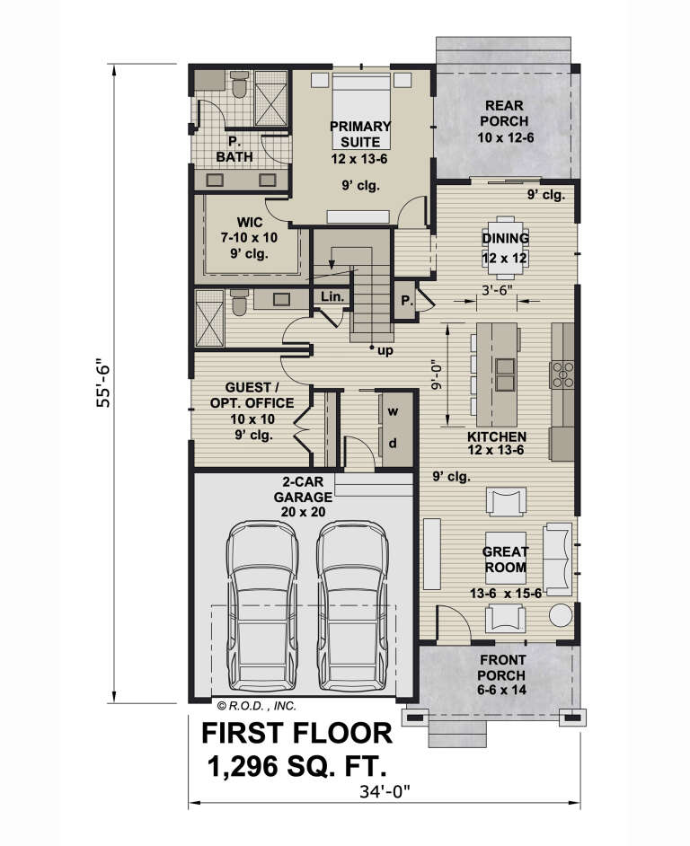 House Plan House Plan #33205 Drawing 1