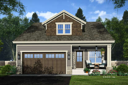Craftsman House Plan #098-00599 Elevation Photo