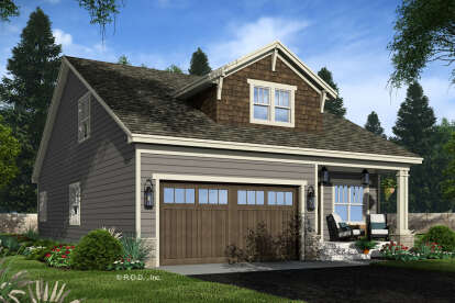 Craftsman House Plan #098-00599 Elevation Photo