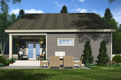 Craftsman House Plan #098-00599 Elevation Photo