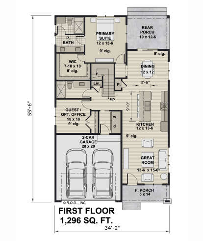 Main Floor  for House Plan #098-00599