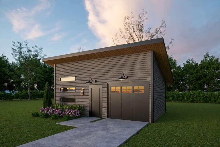 House Plan House Plan #33207 Angled Front Elevation
