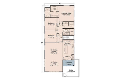 Main Floor  for House Plan #035-01149