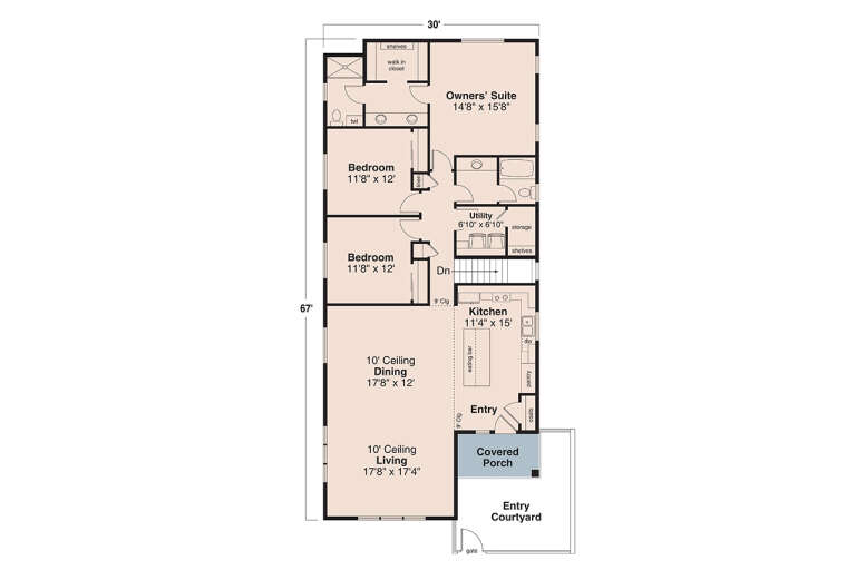 House Plan House Plan #33208 Drawing 1