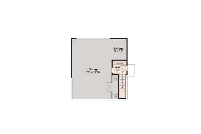 Basement/Garage for House Plan #035-01149