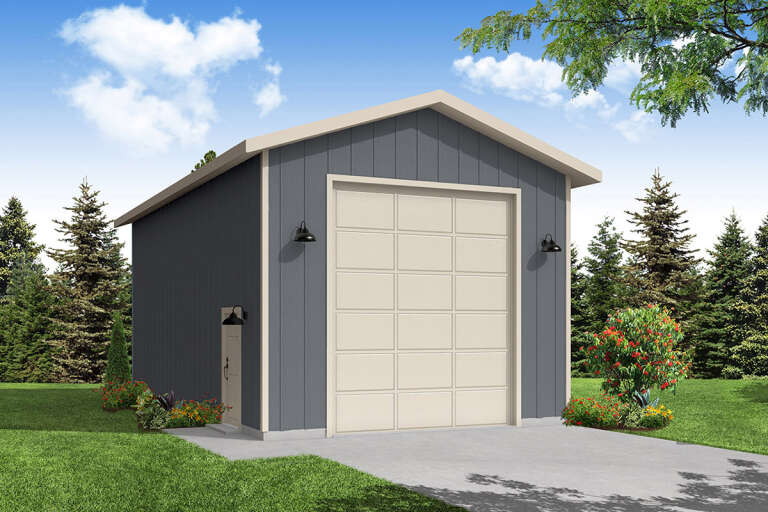 House Plan House Plan #33209 Angled Front Elevation