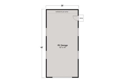 Garage Floor for House Plan #035-01150