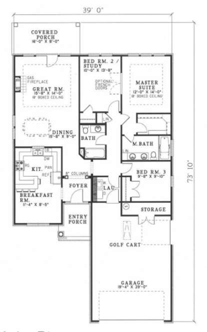 Floorplan1 for House Plan #110-00157