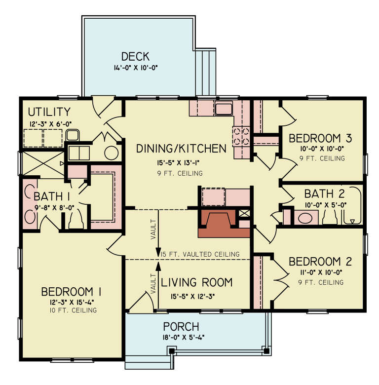 House Plan House Plan #33210 Drawing 1