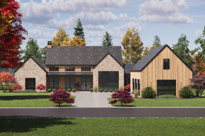Modern Transitional House Plan #7983-00150 Elevation Photo