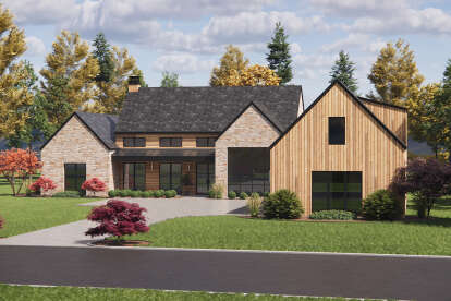 Modern Transitional House Plan #7983-00150 Elevation Photo