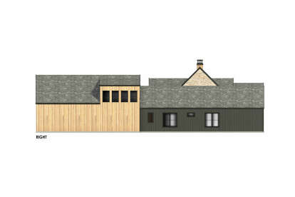 Modern Transitional House Plan #7983-00150 Elevation Photo