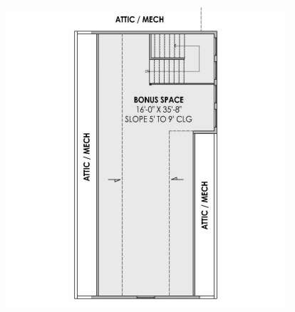 Bonus Room for House Plan #7983-00150