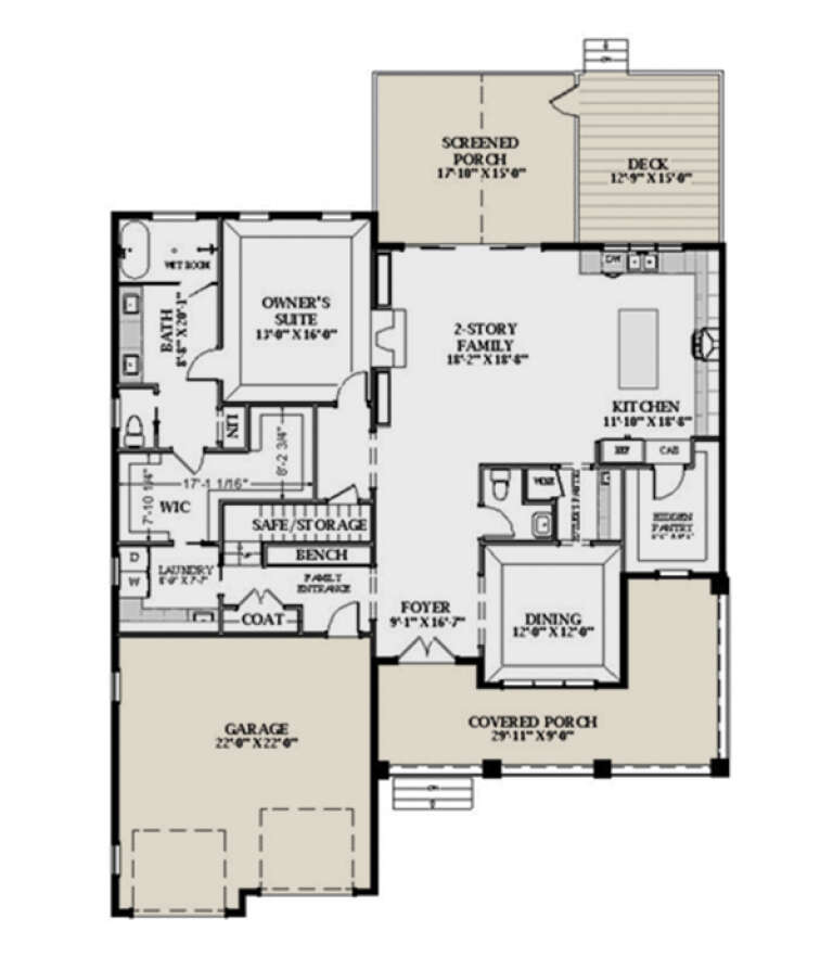 House Plan House Plan #33217 Drawing 1