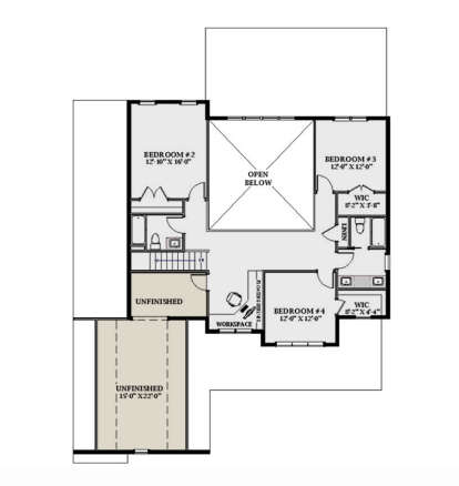 Second Floor for House Plan #6849-00172