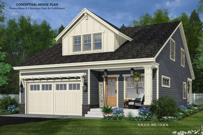Craftsman House Plan #098-00600 Elevation Photo