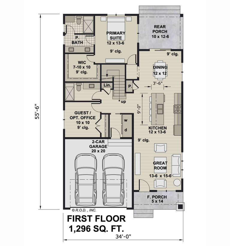 House Plan House Plan #33218 Drawing 1