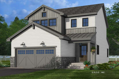 Modern Farmhouse House Plan #098-00601 Elevation Photo