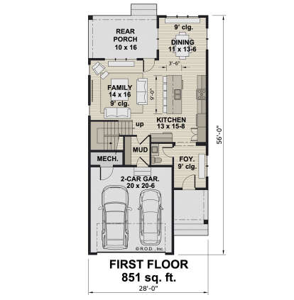 Main Floor  for House Plan #098-00601