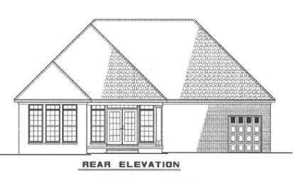 Ranch House Plan #110-00158 Elevation Photo