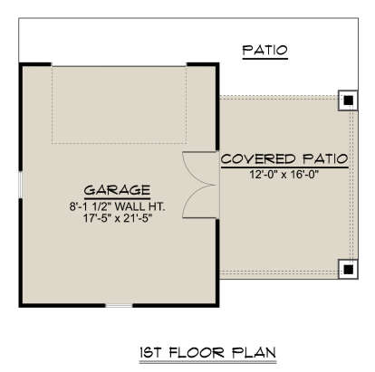 Garage Floor for House Plan #5032-00350