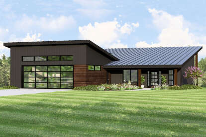 Modern House Plan #5032-00351 Elevation Photo