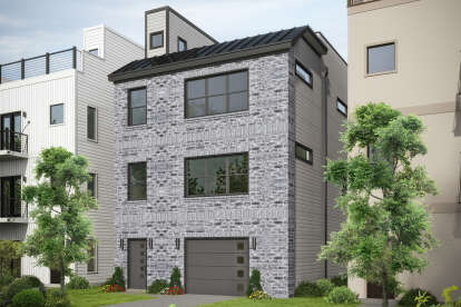 Modern House Plan #940-01299 Elevation Photo