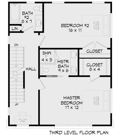 Third Floor for House Plan #940-01299