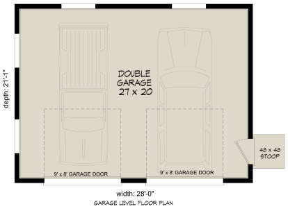 Garage Floor for House Plan #940-01301